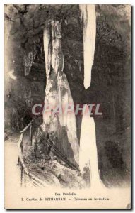 Old Postcard The Pyreness Bethagram Caves training Columns