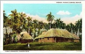 Country Huts In Havana Cuba Postcard