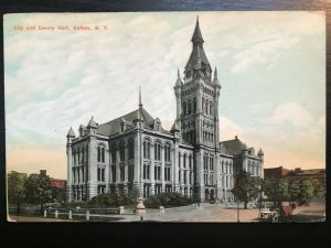 Vintage Postcard>1910>City and County Hall>Buffalo>New York
