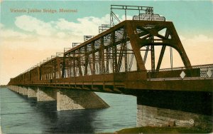 c1910 Postcard; Victoria Jubilee Bridge, Montreal PQ Canada unposted