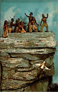 Legend Sam's Point Diorama Ellenville Public Library Museum Montana Postcard