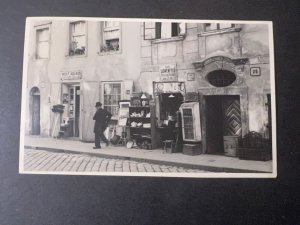 Mint Judaica RPPC Street View Postcard Stores Lowenfeld Wolf Kolker