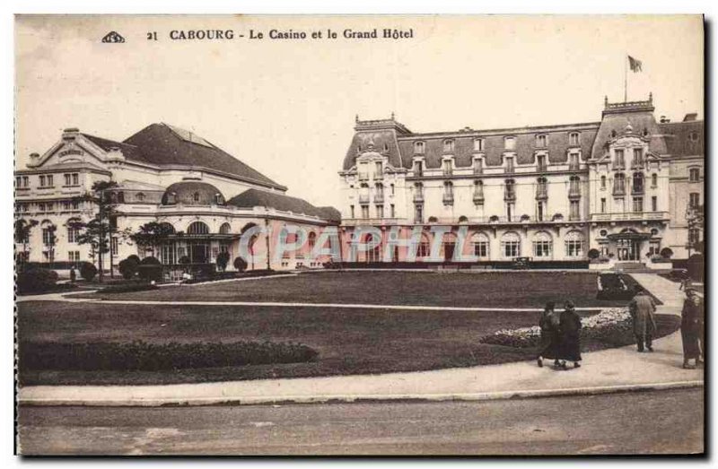 Old Postcard Cabourg Casino and Hotel