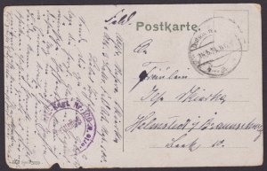 GERMANY 1916, Fieldpost card, Happy birthday