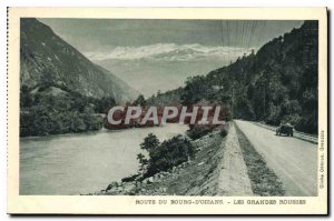 Postcard Old Route Bourg d'Oisans Les Grandes Rousses