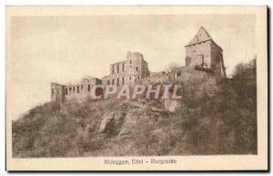 Old Postcard Nideggen Eifel Burgruine