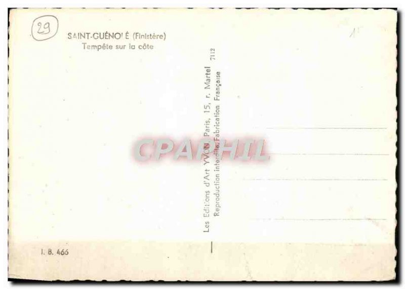 Postcard Moderne Saint Guenole Tempete Sur La Cote