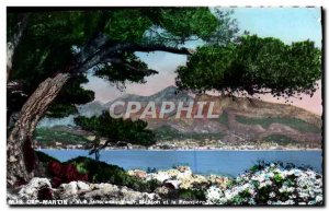 Postcard Modern Cap Martin Panoramic view of Menton and the border