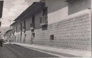 B78542 muro incaico en la calle de sanaugusti cuzco  peru  scan front/back image