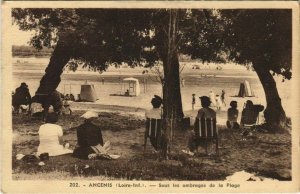 CPA ANCENIS Sous les ombrages de la Plage (150781)