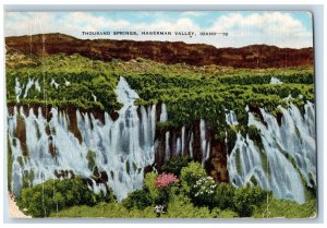 c1950's Thousand Springs Falls River Hagerman Valley Idaho ID Vintage Postcard