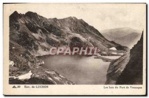 Old Postcard Luchon Hills Of Port De Venasque