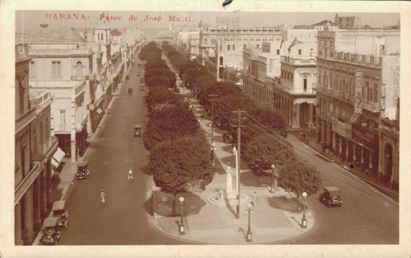 Cuba Habana Paseo de Jose Marti RPPC 02.17