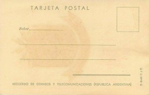 1948 Telecommunication 20th Anniversary Airmail Air France Argentina Postcard