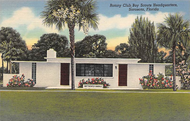 Rotary club Boy Scouts headquarters Sarasota, Florida, USA Scouting Unused 
