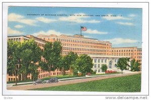 University of Michigan Hospital, With New Addition, Ann Arbor, Michigan,PU-1942