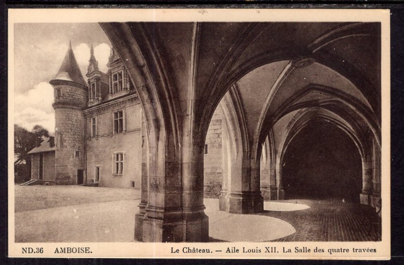 Aile Louis XII,La Salle des Quatre Travees,Le Chateau,Amboise,France  BIN