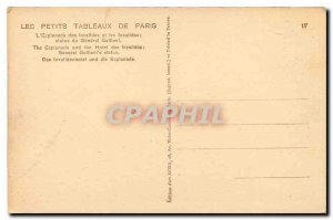 Old Postcard The Small Paintings of Paris Esplanade des Invalides