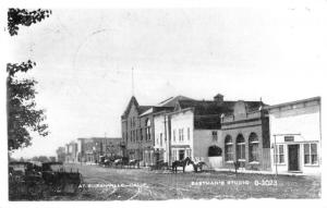 Susanville California Street Scene Horses Real Photo Antique Postcard K11346