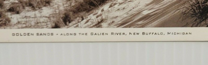 Postcard Golden Sands Galien River New Buffalo Michigan Unposted 15