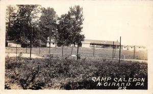 D64/ North Girard Pennsylvania Pa Real Photo RPPC Postcard 1924 Camp Caledon