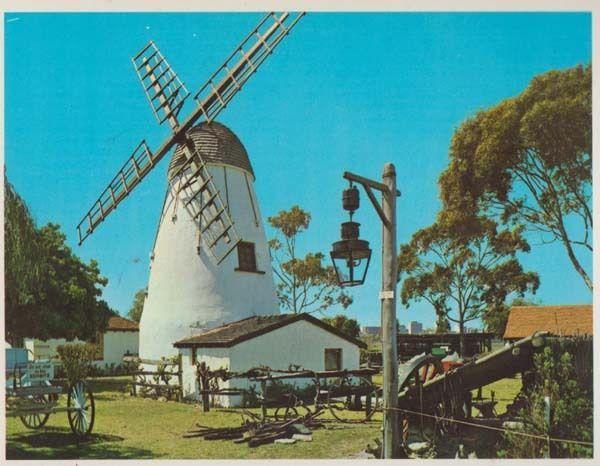 Swan River Old Mill Windmill Perth Western Australia Australian Postcard