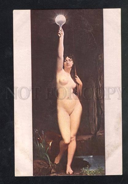 029245 Illuminated Nude WITCH by LEFEBVRE vintage PC