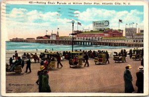 New Jersey Atlantic City Rolling Chair Parade At Million Dollar Pier 1927