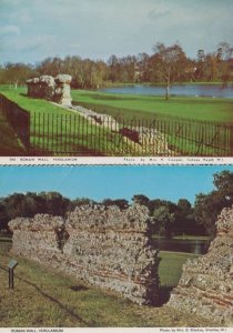 Roman Rome Wall Verulamium Hertfordshire 2x Postcard