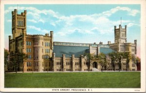 Postcard RI Providence - State Armory