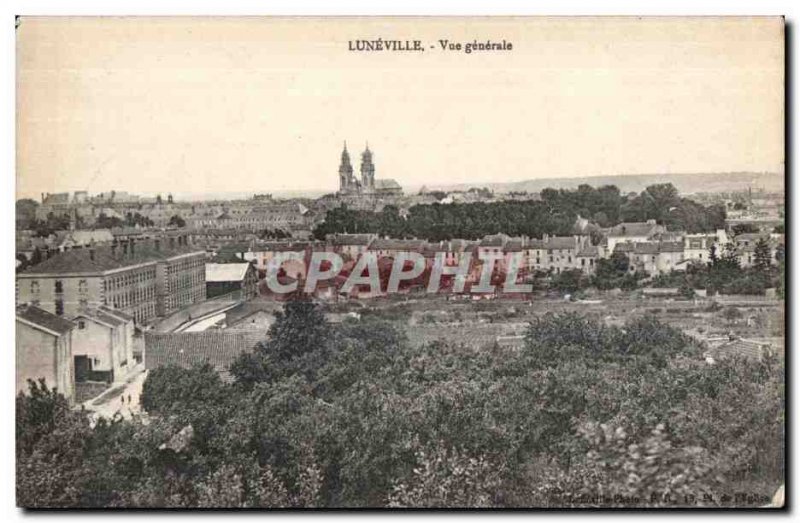 Old Postcard Luneville General view