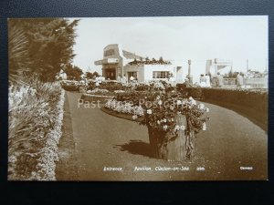 Essex CLACTON ON SEA Pavilion Entrance - Old RP Postcard by Cameo