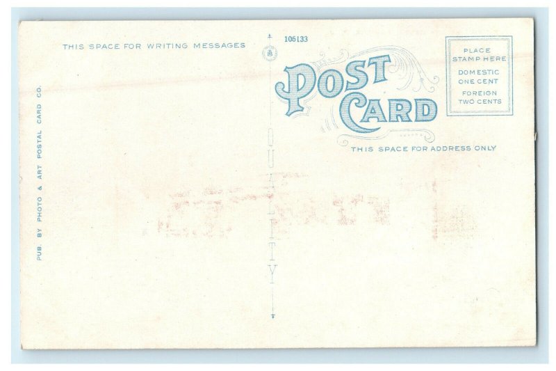 c1920s Lehigh Valley Depot, Newark New Jersey NJ Unposted Postcard