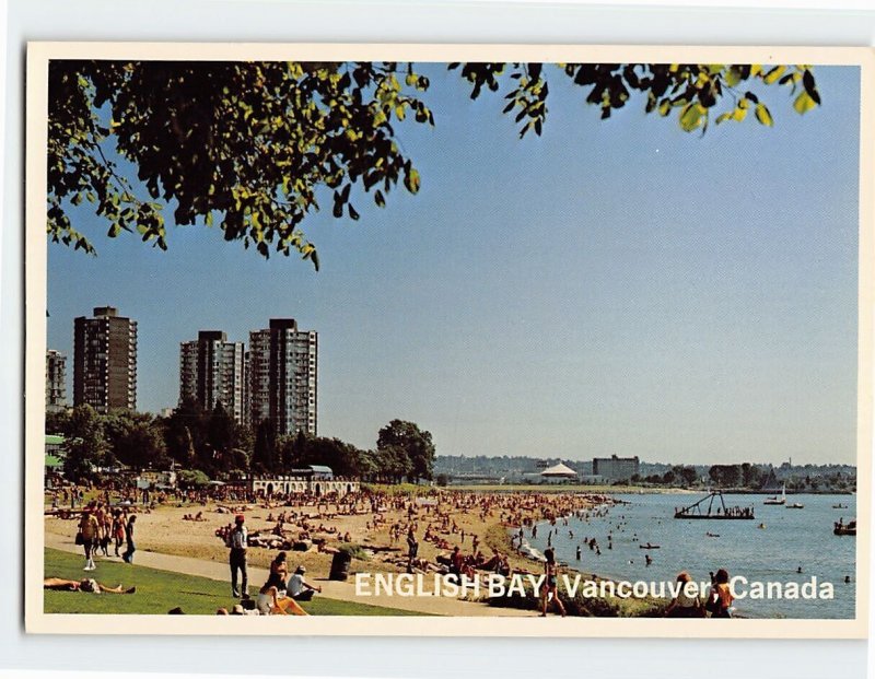 Postcard English Bay Beach Area Vancouver Canada