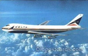 Delta Airlines, Boeing 747 Airline, Airplane 1976 postal used 1976