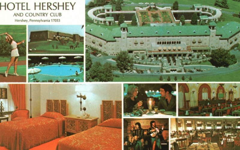Postcard Hotel Hershey Great Resorts In North America Atop Pat's Hill Hershey PA 