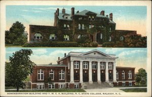 Raleigh North Carolina NC State College YMCA Vintage Postcard