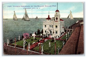 Residence on Million Dollar Pier Atlantic City New Jersey NJ DB Postcard R15