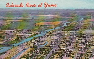 Arizona Yuma Aerial View Showing Colorado River