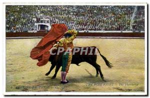 Old Postcard Corrida de Toros A farol (bull bullfight)