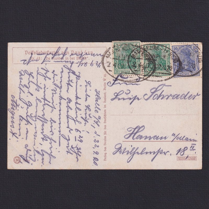 GERMANY, Postcard, Paul Hey, #68, 'Da drunten in der Welt'