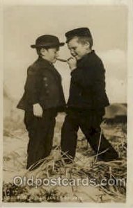 Children Smoking Postal Used Unknown light crease left top corner tip, light ...