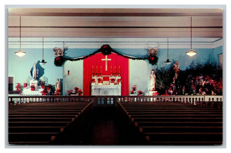 Vintage 1960's Postcard Our Lady of Nazareth Church Campbell Av Roanoke Virginia