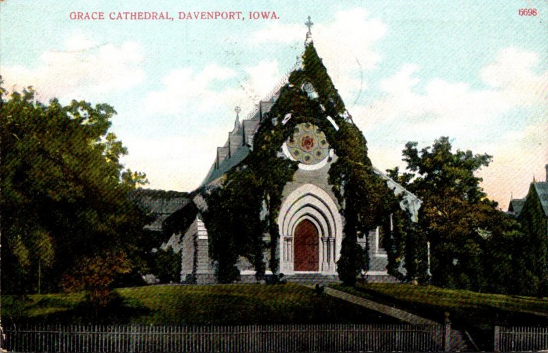Iowa Davenport Grace Cathedral 1907
