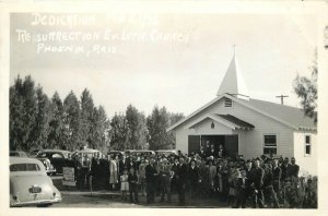 Postcard RPPC Photo Arizona Phoenix Resurrection  Lutheran Church  23-295