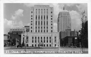 J61/ Oklahoma City Oklahoma RPPC Postcard c1930s Court House Building 57