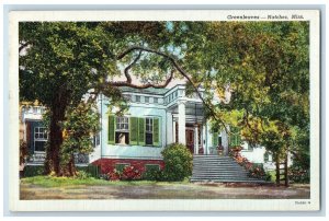 1940 Windy Hill Manor Exterior Roadside Scene Natchez Indiana IN Posted Postcard