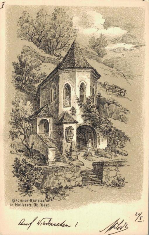 Austria Kirchhof Kapelle in Hallstatt Ob Oest 02.09 