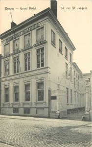 PostcardC-1910 Belgium Grand Hotel roadside 22-14108