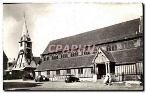 Modern Postcard Honfleur The Church Steeple St. Catherine Automotive